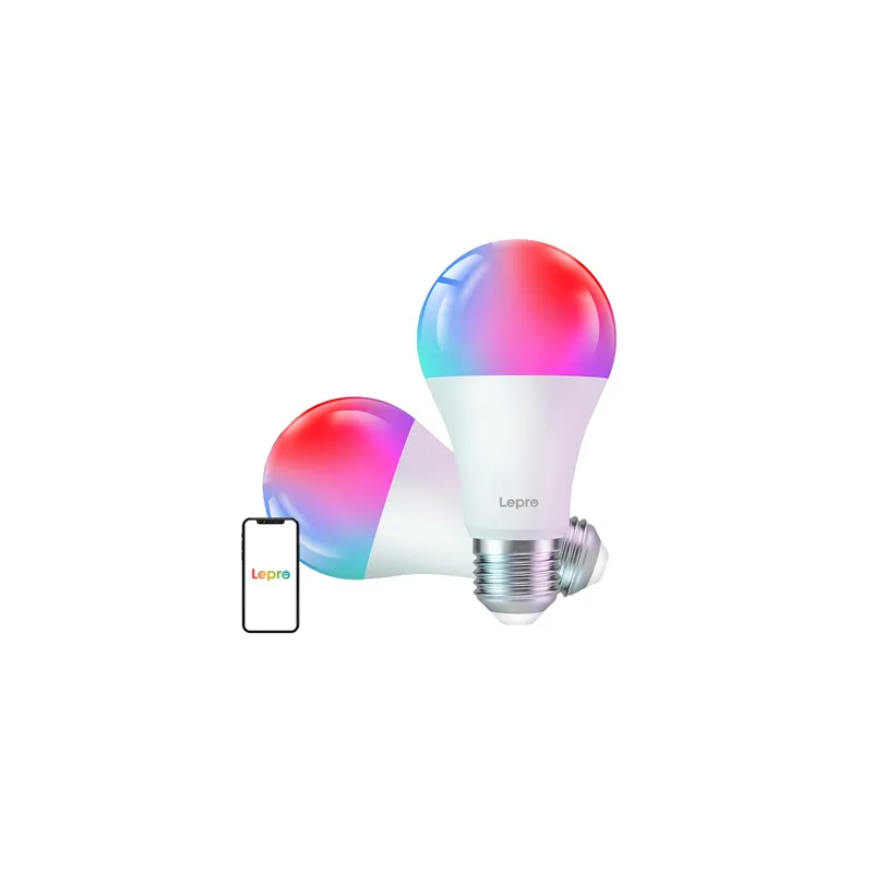 LEPRO B2-2 E27 Wi-Fi LED Bulb, 1100 lm, 2-pack